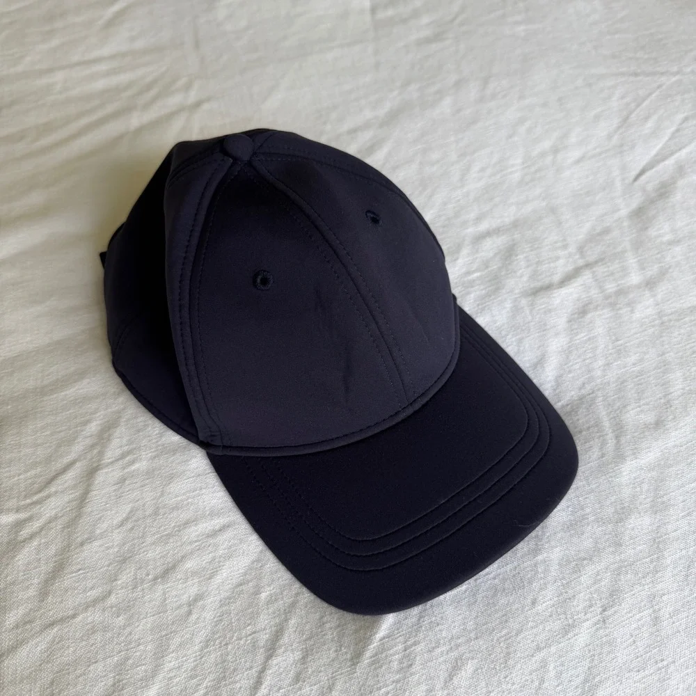 Lululemon Fast and Free Womens Running Baseball‎ Hat Navy Blue Adjustable Cap